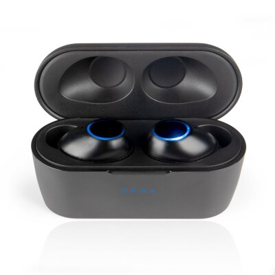 In Ear Kopfhörer, Blaupunkt BTW 10, BT 5.0, TWS, Ladecase, Schwarz,GEPRÜFT - GUT