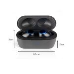 In Ear Kopfhörer, Blaupunkt BTW 10, BT 5.0, TWS, Ladecase, Schwarz,GEPRÜFT - GUT