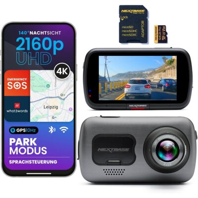 4K?Ultra?HD Dashcam, GPS, Wi-Fi & Alexa?Notruf...