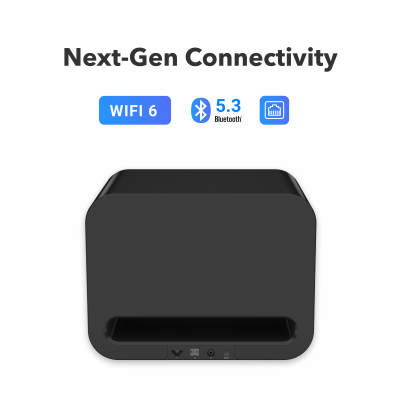 Active Subwoofer, Wi-Fi 6E, Bluetooth 5.3, Kalibrierung, WiiM Sub Pro Black, NEU