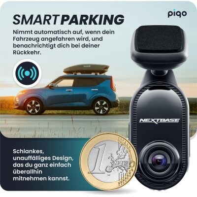 Nextbase Piqo 2K Dashcam Auto + 32GB SD Karte, Kompakte...