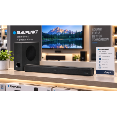 Soundbar Bluetooth, HDMI ARC, mit Subwoofer 2.1,LS 2225, Blaupunkt, GEPRÜFT GUT