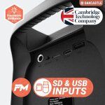 Bluetooth Karaokebox für Kinder, Licht, Mikrofon, Oakcastle PS100 WIE NEU