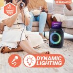 Bluetooth Karaokebox für Kinder, Licht, Mikrofon, Oakcastle PS100 WIE NEU