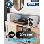 Regallautsprecher, Aktiv, HDMI ARC, BT, Weiss,1 Paar, Majority D70X,NEU GEÖFFNET
