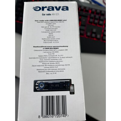 Autoradio mit Bluetooth, USB, SD, FM & 4×25 W – MP3 – Orava AR121 NEU