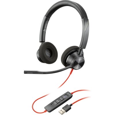 USB-Headset, Noise-Cancel, Stereo, USB-A ,Plantronics...