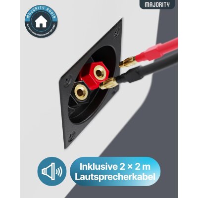 Regallautsprecher 1 Paar, weiß, Majority D70PX, passiv,2-Wege, GEPRÜFT - WIE NEU
