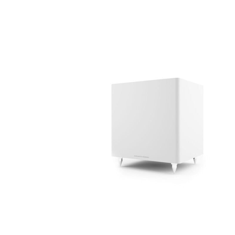 Aktiver 250 W Subwoofer mit 12″ Bass, 26 Hz-120 Hz, RCA/LFE, AE Sub Weiss, NEU