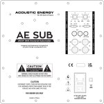 Aktiver 250 W Subwoofer mit 12″ Bass, 26 Hz-120 Hz, RCA/LFE, AE Sub Weiss, NEU