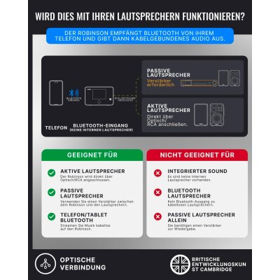 Tuner Upgrade, Internet Radio, DAB+, klein, Majority Robinson 2IR, GEPRÜFT- GUT