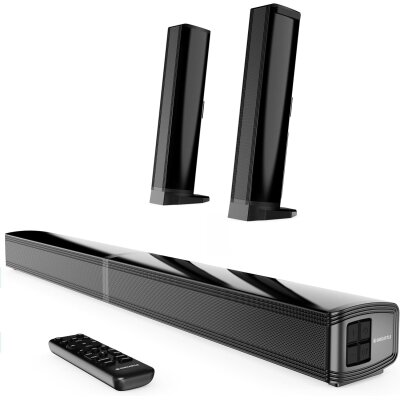 TV Soundbar teilbar Bluetooth, Standard ohne HDMI Kabel,Oakcastle SB80, GEPRÜFT