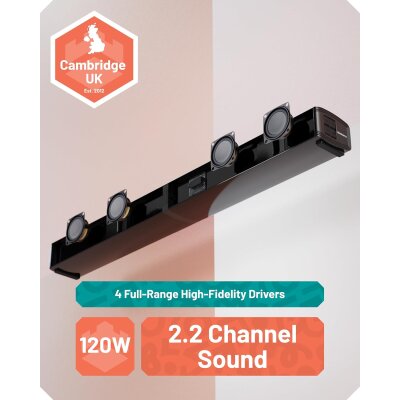 TV Soundbar teilbar Bluetooth, Standard ohne HDMI Kabel,Oakcastle SB80, WIE NEU