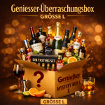 Genießer-Überraschungsbox Größe L – Markengetränke & Geschenkidee