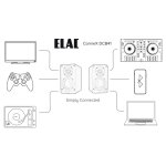 Aktivlautsprecher 2-Wege, HDMI ARC, Bluetooth, Phono – ELAC DCB41 Orange NEU
