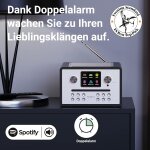 CD Internetradio. DAB+, BT, Fernbedienung, Majority Homerton 2, schwarz, GEPRÜFT