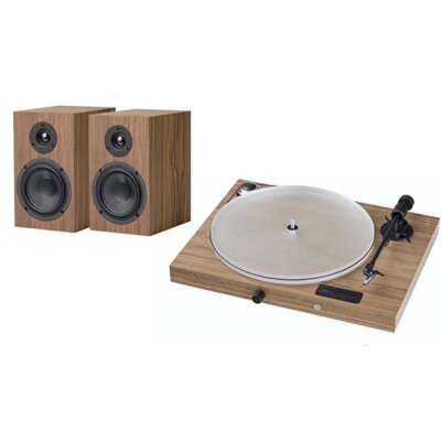 All-in-One Plattenspieler Set Bluetooth 2x50W...