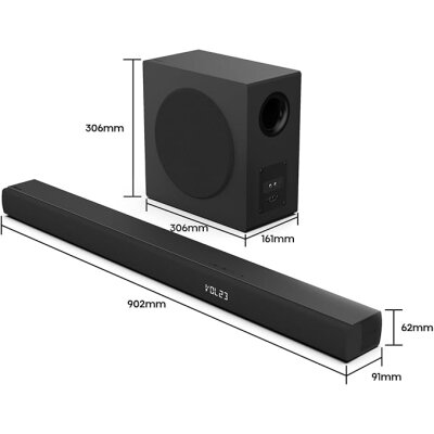 3.1 Soundbar 480W Dolby Audio Bluetooth HDMI ARC Hisense...