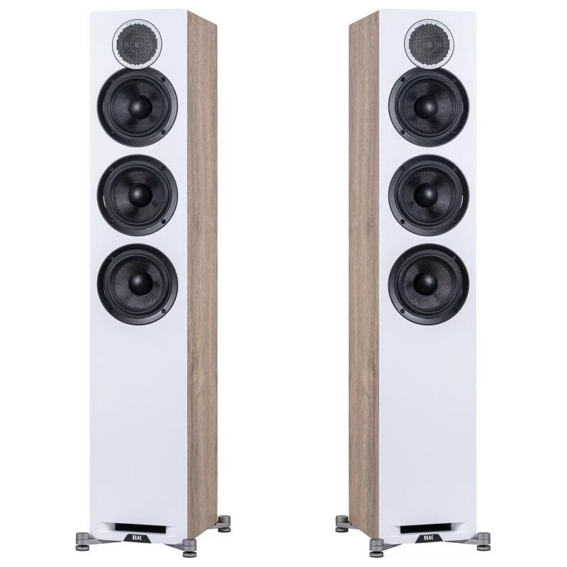 ELAC Standlautsprecher Debut Reference DFR52, 1 Paar, 3-Wege, Weiss-Holz  ,NEU