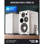 Aktiv Lautsprecher  Bluetooth HDMI Phono, Paar Majority D100X Weiß, WIE NEU