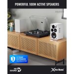 Aktiv Lautsprecher  Bluetooth HDMI Phono, Paar Majority D100X Weiß, WIE NEU