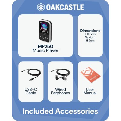 MP3 Player Bluetooth 16GB Clip Sport microSD, Akku,...