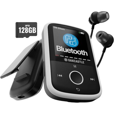 MP3 Player Bluetooth 16GB Clip Sport microSD, Akku, Oakcastle MP250, GEPRÜFT
