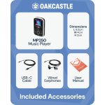 MP3 Player Bluetooth 16GB Clip Sport microSD, Akku, Oakcastle MP250, GEPRÜFT