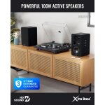 Aktiv Lautsprecher Bluetooth HDMI Phono, Paar Majority D100X Schwarz, WIE NEU