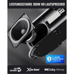 Soundbar 5.1 HDMI eARC BT Subwoofer, Majority Bowfell Halo ATMOS, UNVOLLSTÄNDIG