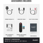 Soundbar Subwoofer 2.1 HDMI ARC Bluetooth USB, Majority NAGA 60 Plus, WIE NEU
