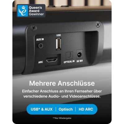 2.1 TV Soundbar 200W Subwoofer HDMI ARC BT USB AUX...