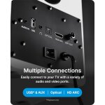 kleine Aktiv Lautsprecher Weiß, 1 Paar, BT, HDMI ARC USB, Majority D50X, WIE NEU