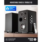 Aktiv Lautsprecher Bluetooth HDMI Phono, Paar Majority D100X Schwarz, GEPRÜFT