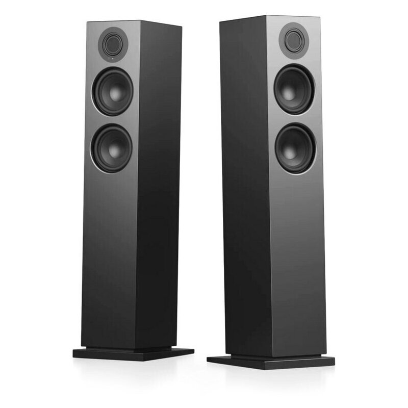 Aktiv Standlautsprecher Audio Pro A48W, 1 Paar, schwarz ,WLAN HDMI ARC ,BT , NEU