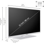32" Full HD TV Triple-Tuner USB Mediaplayer,Telefunken XF32N750M-W UNVOLLSTÄNDIG