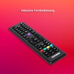 32" Full HD TV Triple-Tuner USB Mediaplayer,Telefunken XF32N750M-W UNVOLLSTÄNDIG