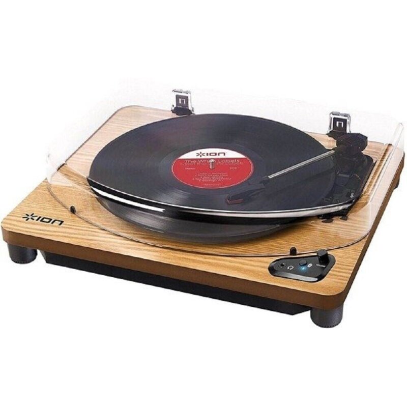 Plattenspieler Vinyl Digitalisierung,BT & USB, ION Audio Air LP, Braun, GEPRÜFT - GUT