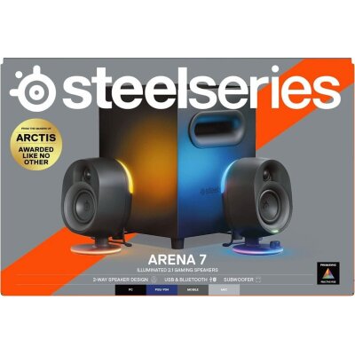 Gaming Lautsprecher 2.1,RGB, BT 4.2, USB-C,SteelSeries...
