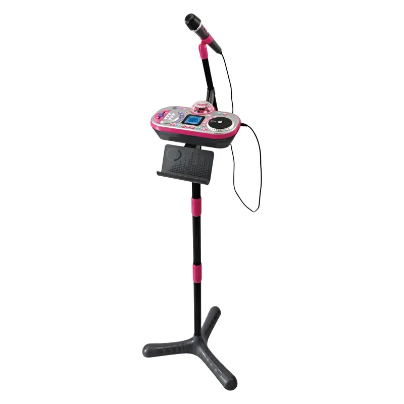 Karaoke DJ-Pult, Mikrofon, Licht, Aufnahme, VTech Kidi Superstar, GEPRÜFT - GUT