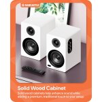 Regal Lautsprecher Aktiv HDMI, BT, Paar Oakcastle BK100 Weiss WIE NEU
