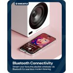 Regal Lautsprecher Aktiv HDMI, BT, Paar Oakcastle BK100 Weiss WIE NEU