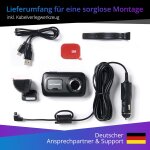 Dashcam 1440p GPS WiFi 3" Touchscreen 140° Kamera 522GW, DEFEKTER AKKU