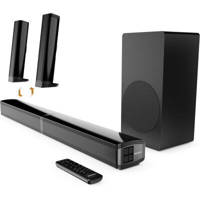 TV Soundbar 2.1 Subwoofer HDMI ARC Bluetooth, Oakcastle SB80 Xtra GEPRÜFT