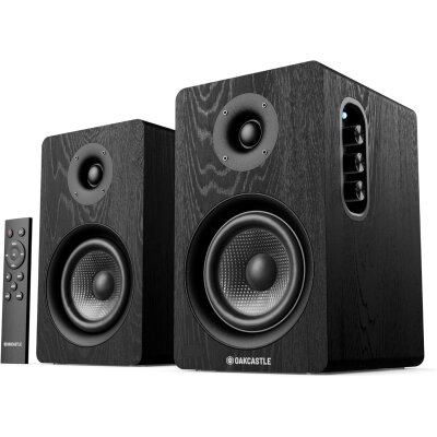 Regal Lautsprecher Aktiv HDMI, BT, Paar Oakcastle BK100...