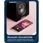 Regal Lautsprecher Aktiv HDMI, BT, Paar Oakcastle BK100 Schwarz WIE NEU