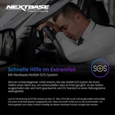 Dashcam 4k, Silber 3 Zoll HD IPS Touchdisplay,Nextbase 622GW, E-DEFEKT