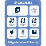 Regal Lautsprecher Aktiv HDMI, BT, Paar Oakcastle BK100 Schwarz GEPRÜFT