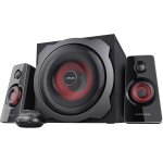 2.1 Gaming Lautsprecher Set Subwoofer 60W RMS PC Speaker Trust GXT 38 DEFEKT