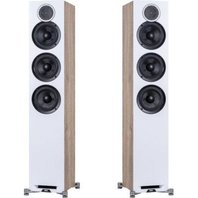 ELAC Standlautsprecher Debut Reference DFR52, 1 Stück, Weiss-Holz, 3-Wege ,NEU
